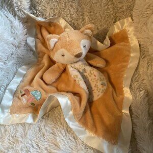 Douglas Baby Fox Lovey Security Blanket‎ Woodland Mushrooms Lovie Orange